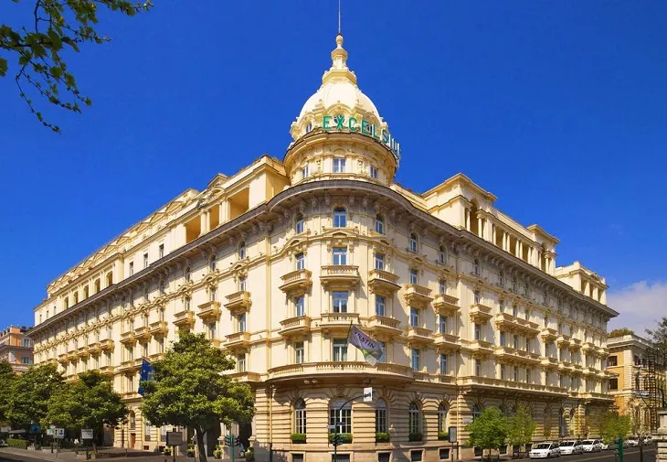 Scurtă istorie a celui mai luxos hotel din Roma - Westin Excelsior