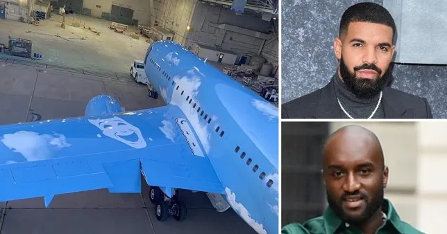 Virgil Abloh i-a personalizat avionul lui Drake