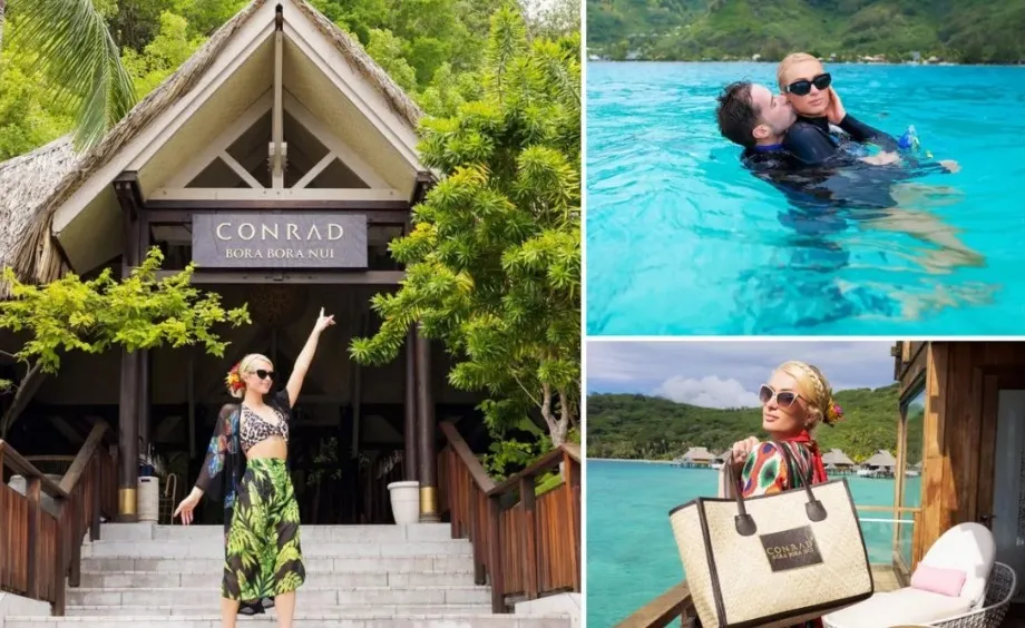 Paris Hilton, plătită regește ca să-și petreacă luna de miere în Bora Bora