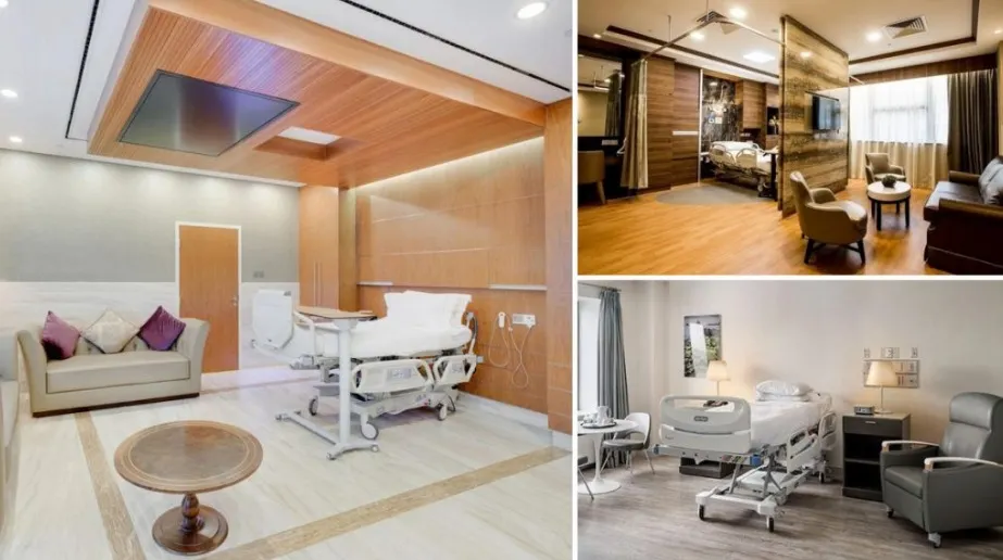 Cum arată 9 dintre cele mai luxoase camere de spital din lume