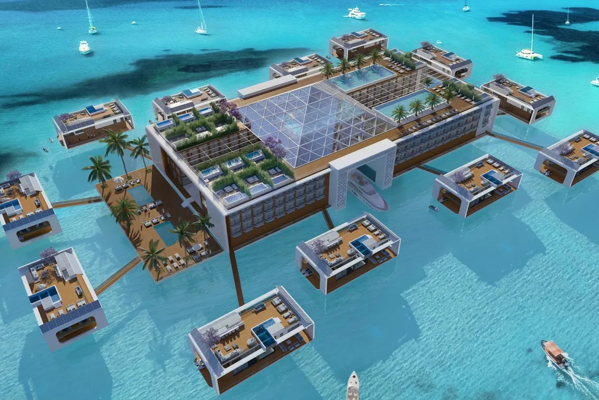 Dubai construiește primul complex de lux plutitor din lume