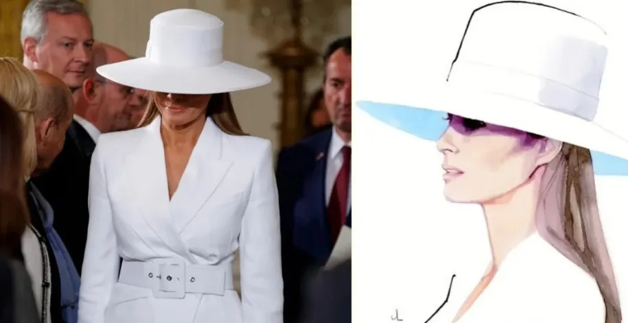 Melania Trump scoate la licitație celebra pălărie albă. Preț de pornire exorbitant!
