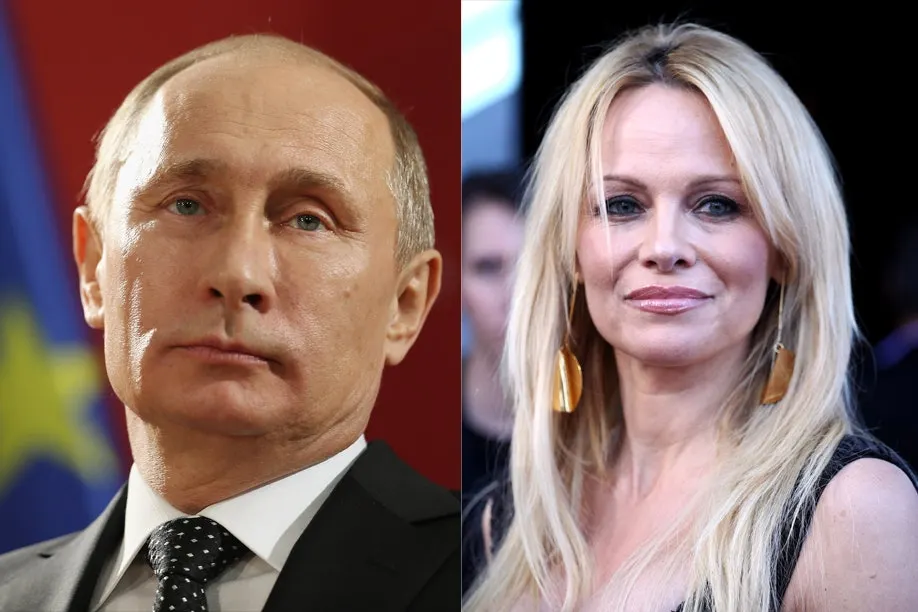 Legătura secretă dintre Pamela Anderson și Vladimir Putin