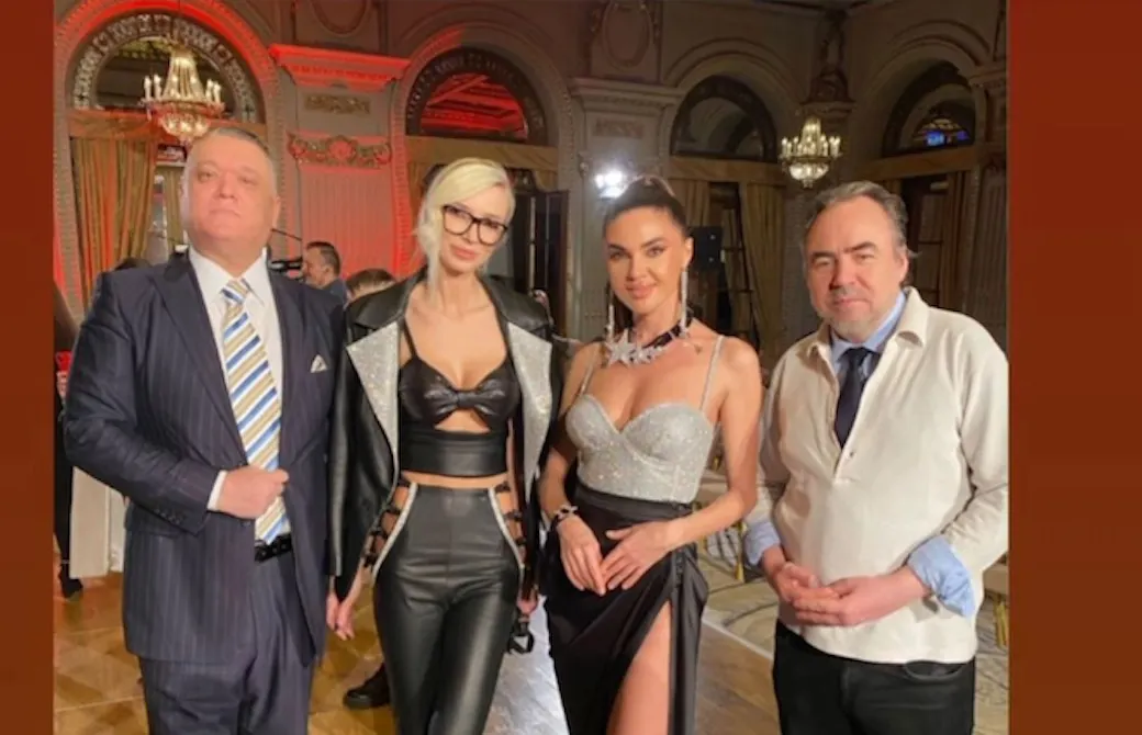 Bobby Păunescu alături de Stella Lozanova, Miss Ucraina 2019, la cea de-a 28-a ediție a “Soirées de la Mode”