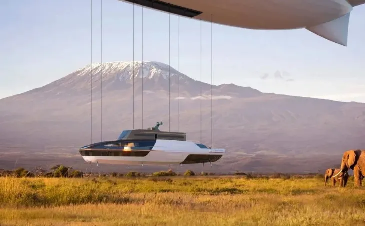 Jucăria supremă a miliardarilor - conceptul de crossover superyacht-dirijabil