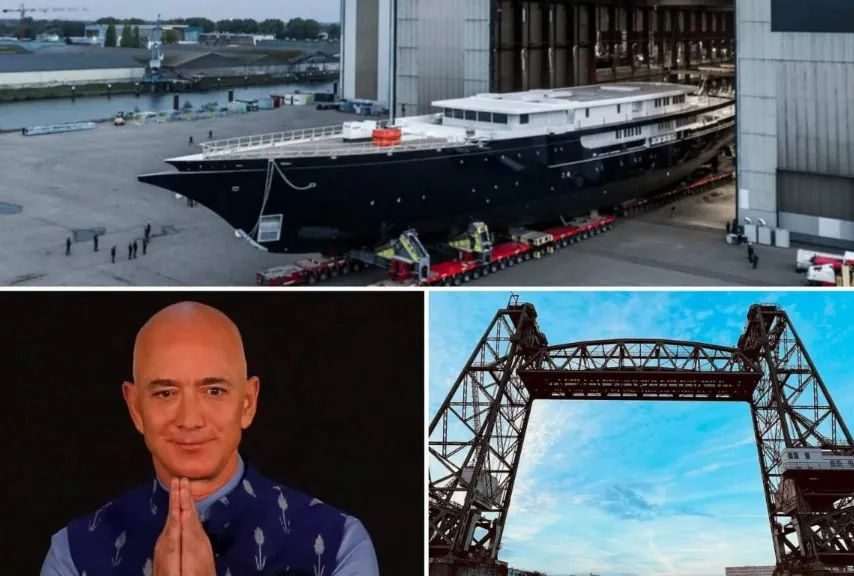Superyacht-ul cu vele al lui Jeff Bezos, în valoare de 500 mil. $, este gata pentru călătoria sa inaugurală