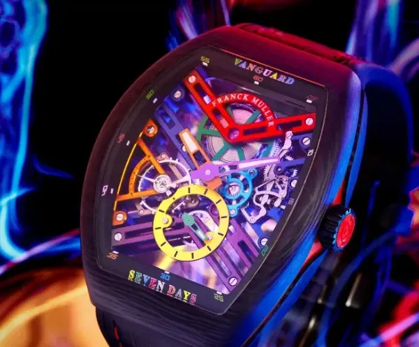 Franck Muller visează în culori cu noul ceas Vanguard Skeleton Color Dreams
