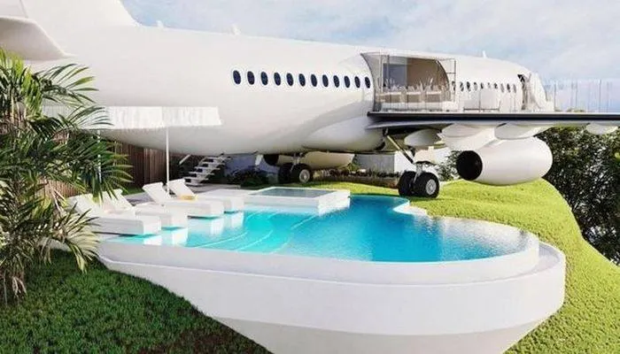 Un Boeing 737 a fost transformat într-o vilă de lux