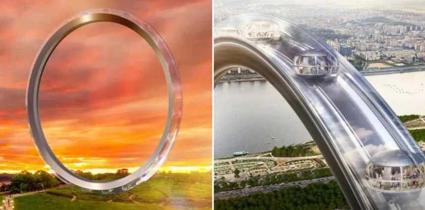 Seul construiește cea mai mare roată Ferris fără spițe din lume