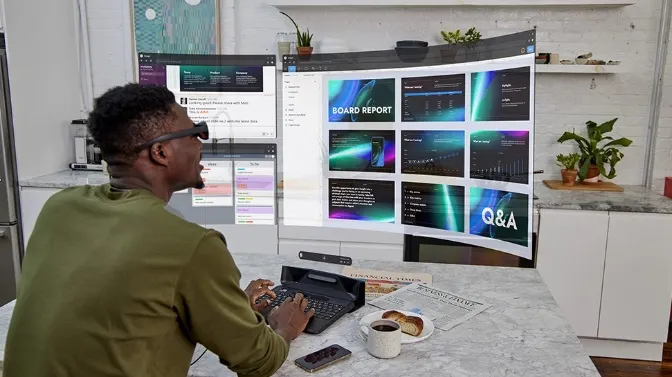 Primul laptop cu realitate augmentată din lume are un ecran plutitor masiv de 254 cm