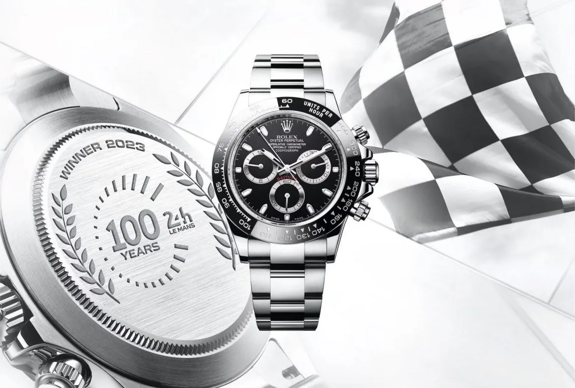 Rolex sărbătorește centenarul „Cursei de 24 de ore de la Le Mans” cu un cronograf Daytona special gravat care va fi oferit piloților câștigători