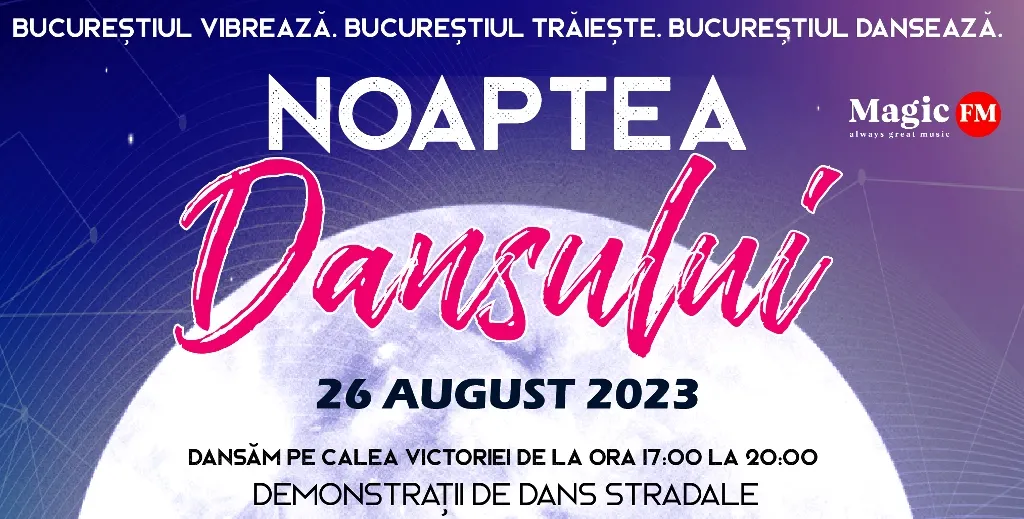 Bucureștiul dansează: Noaptea Dansului, cel mai mare eveniment de dans din Capitală, are loc pe 26 august