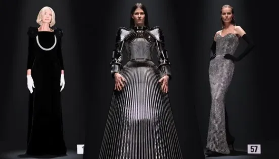 Balenciaga a trimis pe podium mireasa în armură