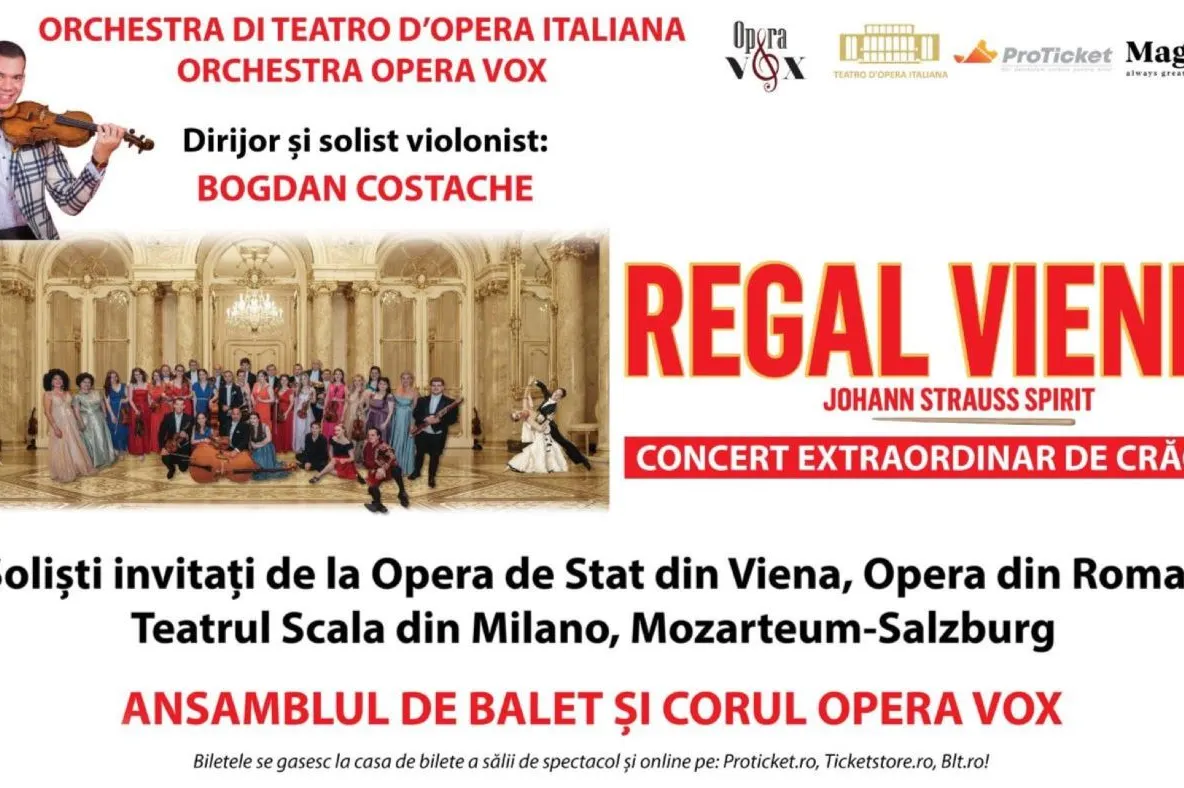 Concertul REGAL VIENEZ ajunge în 25 de orașe în decembrie, cu cea mai grandioasă ediție de până acum