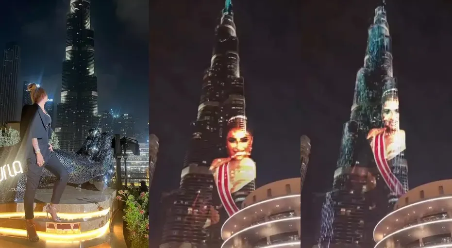 Chipul Anamariei Prodan, proiectat pe cea mai înaltă clădire din lume. Cât a costat-o pe impresară să se vadă pe Burj Khalifa