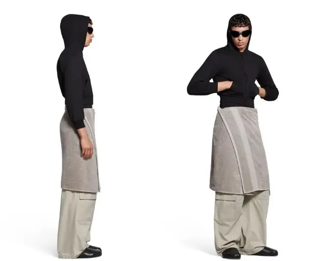Cât costă prosopul pe care Balenciaga îl vinde pe post de fustă