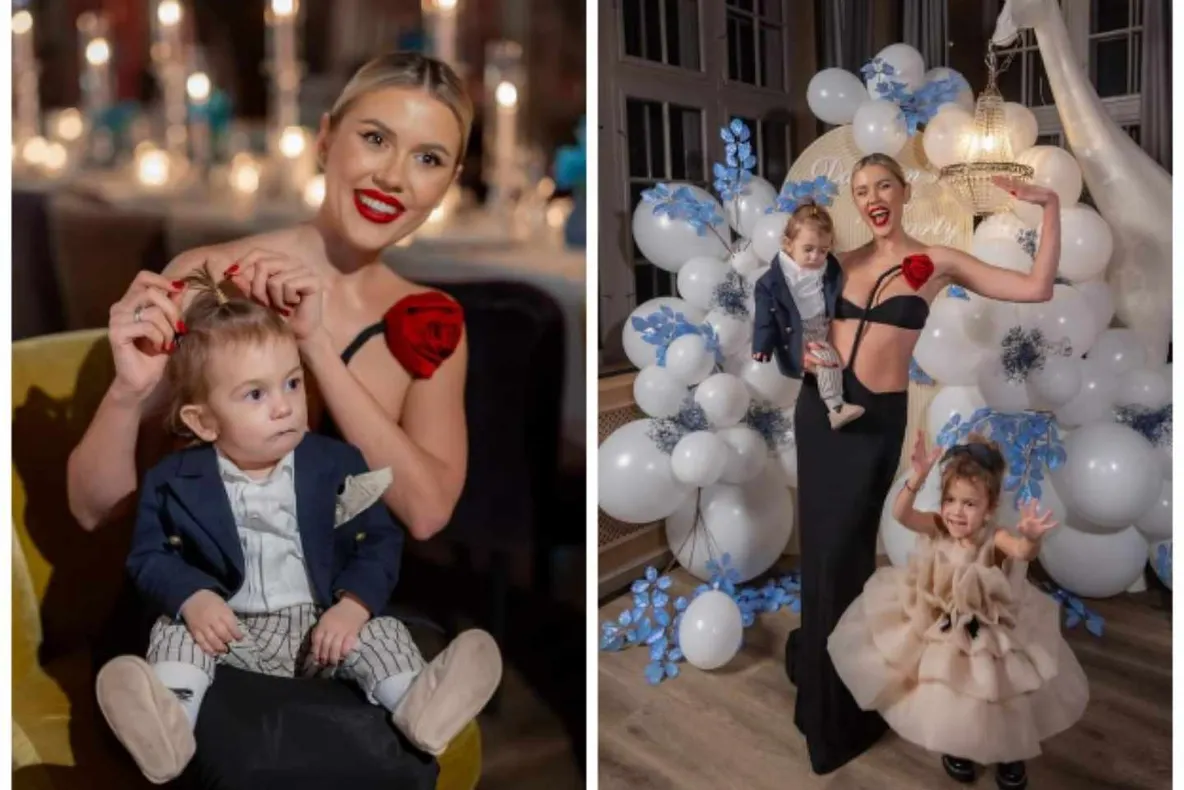 Emily Burghelea i-a tăiat moțul fiului ei. Ținuta excentrică purtată de vedetă la petrecere