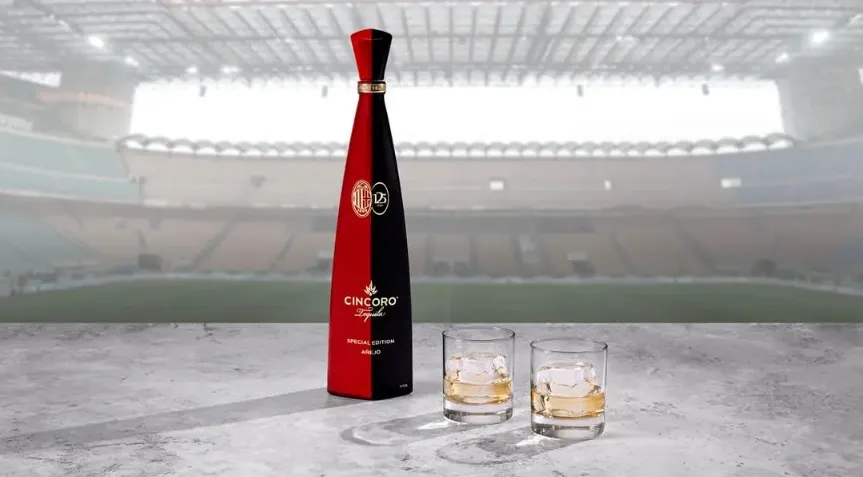 Cincoro Tequila și AC Milan prezintă o sticlă în ediție limitată
